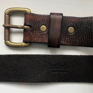 baldwin leather and brass belt